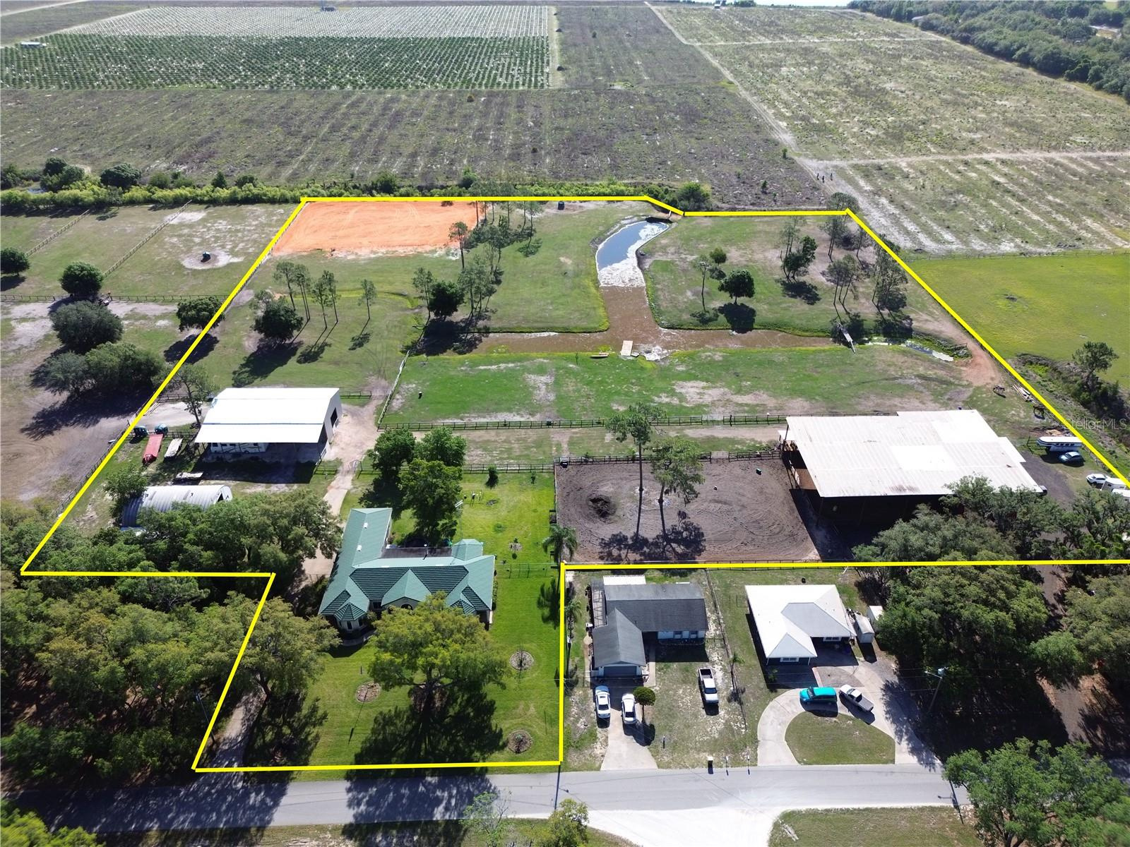 Equestrian Estate with Covered Arena For Sale in Avon Park, FL - 10.4 acres $1,475,000